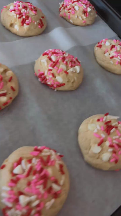 White chocolate sugar cookie